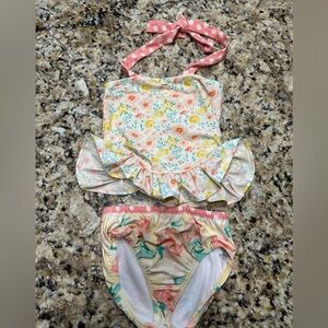 Eleanor Rose fresh  flowers  Tinsley tankini EUC 6/7